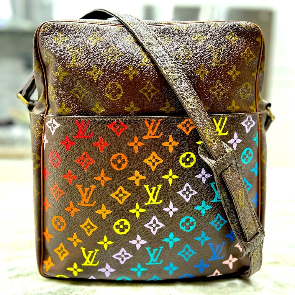 Louis Vuitton Authentic Monogram Canvas and Leather Marceau Bag - Picture 3 of 12